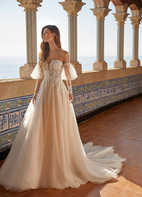 Boss Hochzeitshaus Winsen Luhe Brautkleid Hamburg Bremen Stade Buxtehude Wolfsburg Aire Barcelona Aire Beach Wilba Alinien ABrautkleid Modern blush (1) p