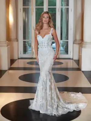 Boss Hochzeithaus Winsen Luhe Brautkleider Bremen Hamburg Lüneburg Demetrios Platinum DP463 Niedersachsen (1)