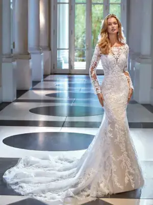 Boss Hochzeithaus Winsen Luhe Brautkleider Bremen Hamburg Lüneburg Demetrios Platinum DP469 Niedersachsen (1)