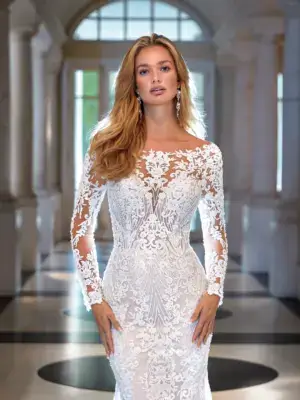 Boss Hochzeithaus Winsen Luhe Brautkleider Bremen Hamburg Lüneburg Demetrios Platinum DP469 Niedersachsen (2)