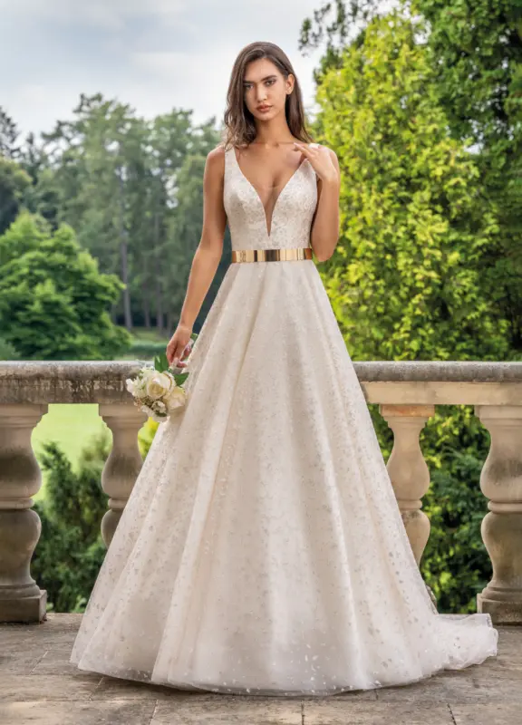 Boss Hochzeithaus Winsen Luhe Brautkleider Bremen Hamburg Lüneburg Hannover Stade Lübeck Buxtehude MsModa Glitzer Brautkleider Elise Niedersachsen (2)