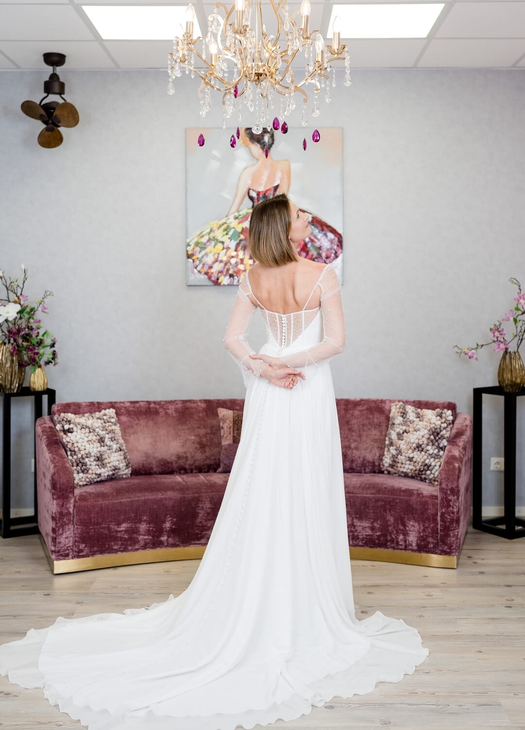 Boss Hochzeithaus Winsen Luhe Brautkleider Bremen Hamburg Lüneburg Hannover Stade Lübeck Buxtehude moderne Brautkleider Niedersachsen Chiffon Brautkleid (4)