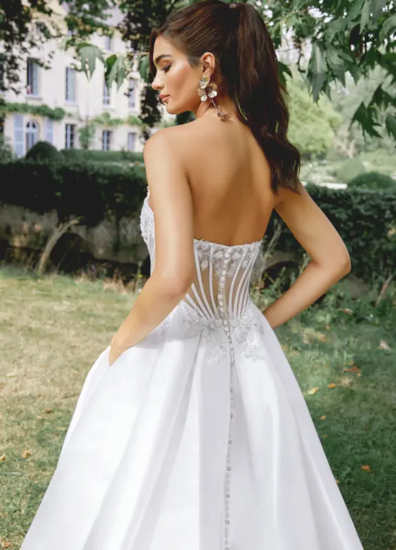 Boss Hochzeithaus Winsen Luhe Brautkleider Bremen Hamburg Lüneburg Hannover Stade Lübeck Buxtehude moderne Brautkleider Niedersachsen Justin Alexander Sincerity 44527 (1)