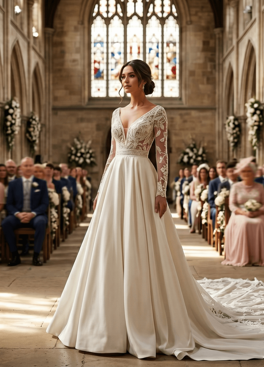 Boss Hochzeithaus Winsen Luhe Brautkleider Bremen Hamburg Lüneburg Hannover Stade Lübeck Buxtehude moderne Brautkleider Niedersachsen satin Braut (1)