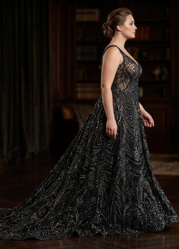 Boss Hochzeithaus Winsen Luhe Brautkleider Bremen Hamburg Lüneburg Hannover Stade Lübeck Buxtehude moderne Brautkleider Niedersachsen schwarzes Brautkleid (2)