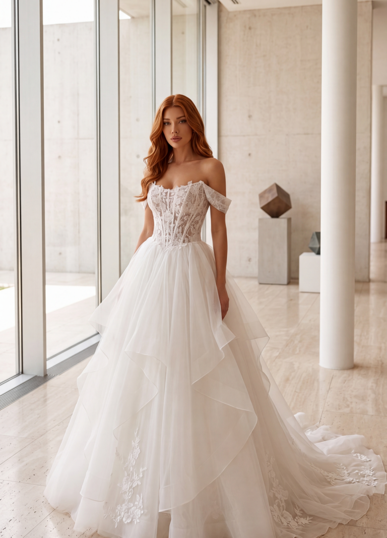 Boss Hochzeitshaus WinsenLuhe Jarice Brautkleid modern corsage Prinzessin Jarice Futura Hamburg Lüneburg Harsburg Stade (1)