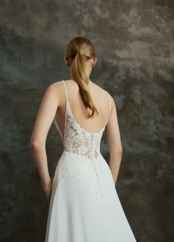 Bosshochzeitshaus Winsen Brautmode Bremen Hamburg Lüneburg Maschen Stade Buxtehude Stelle Niedersachsen AlbertoPalatchi Cheryl Chiffon Brautkleid (3)