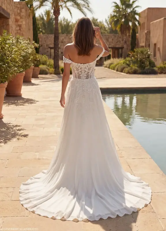 Brautkleider Boss Hochzeitshaus moderne günstige Brautkleider in Hamburg Stade Lüneburg Harburg Buxtehude Amera Vera AL165 (3)