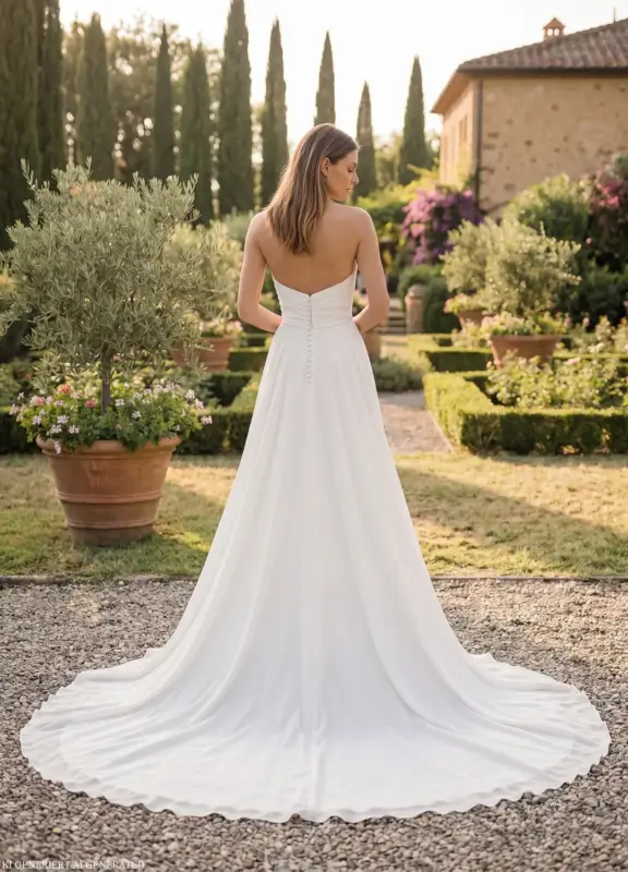 Brautkleider Boss Hochzeitshaus moderne günstige Brautkleider in Hamburg Stade Lüneburg Harburg Buxtehude Amera Vera B2755 (3)