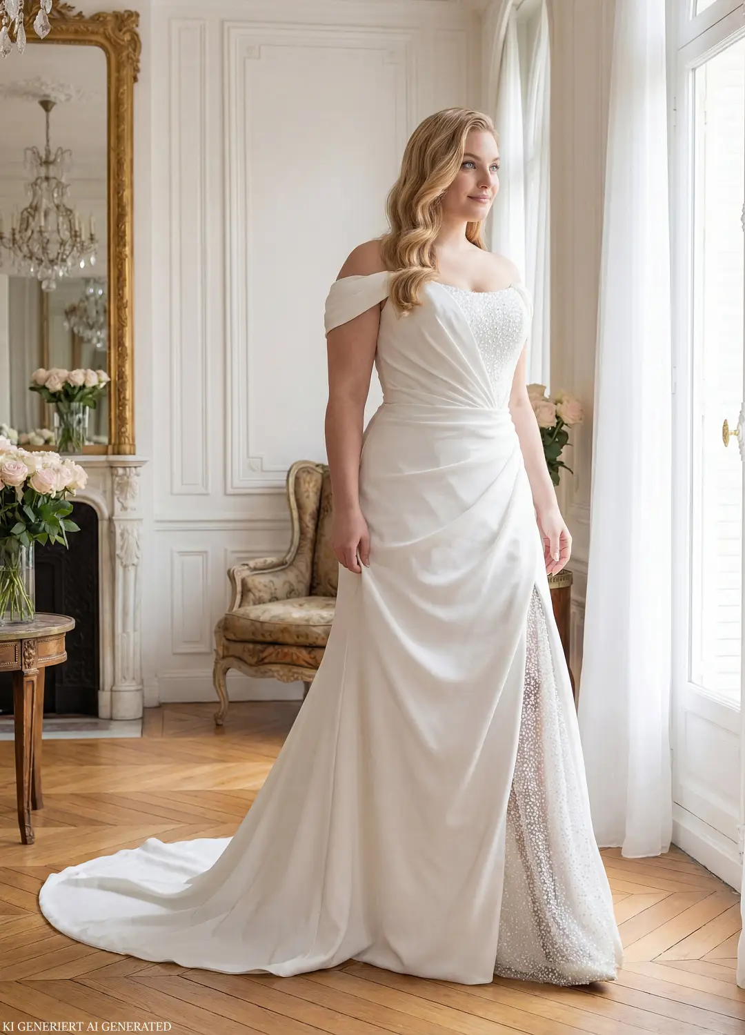 Brautkleider Boss Hochzeitshaus moderne günstige Brautkleider in Hamburg Stade Lüneburg Harburg Buxtehude Amera Vera MM2709 (1)