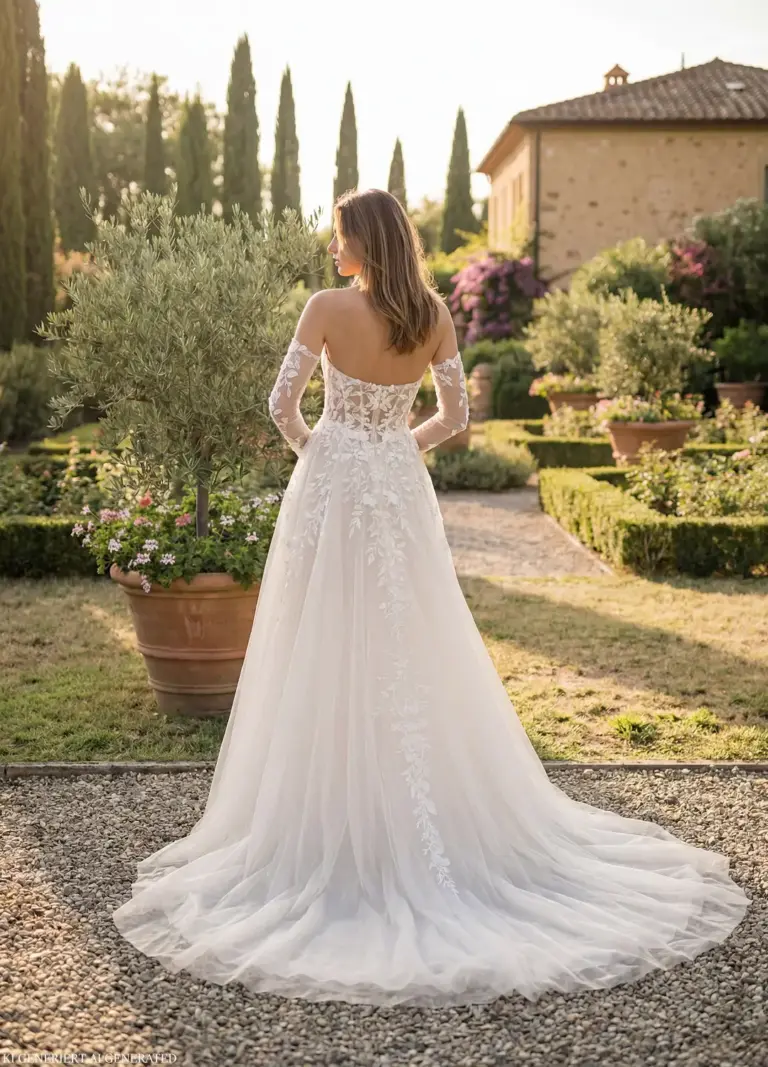 Brautkleider Boss Hochzeitshaus moderne günstige Brautkleider in Hamburg Stade Lüneburg Harburg Buxtehude AnnAngelex B2753 (3)