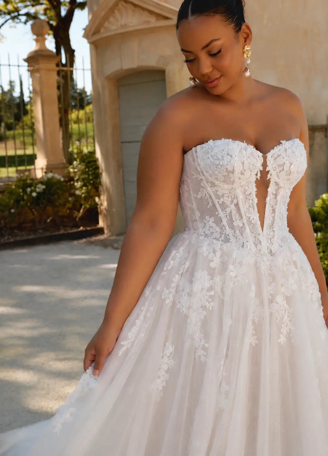Brautkleider Boss Hochzeitshaus moderne günstige Brautkleider in Hamburg Stade Lüneburg Harburg Buxtehude Justin Alexander Sincerity 44593 pr