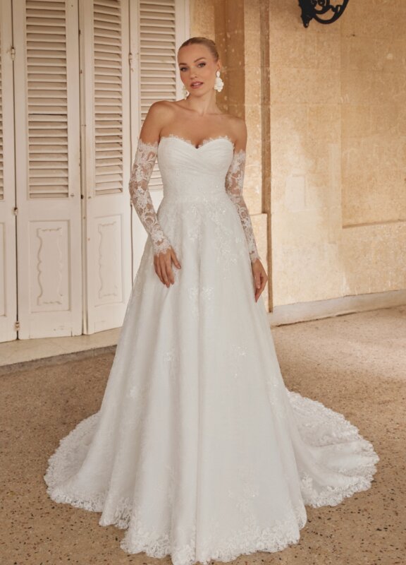 Brautkleider Boss Hochzeitshaus moderne günstige Brautkleider in Hamburg Stade Lüneburg Harburg Buxtehude Justin Alexander Sincerity 44616 (1)