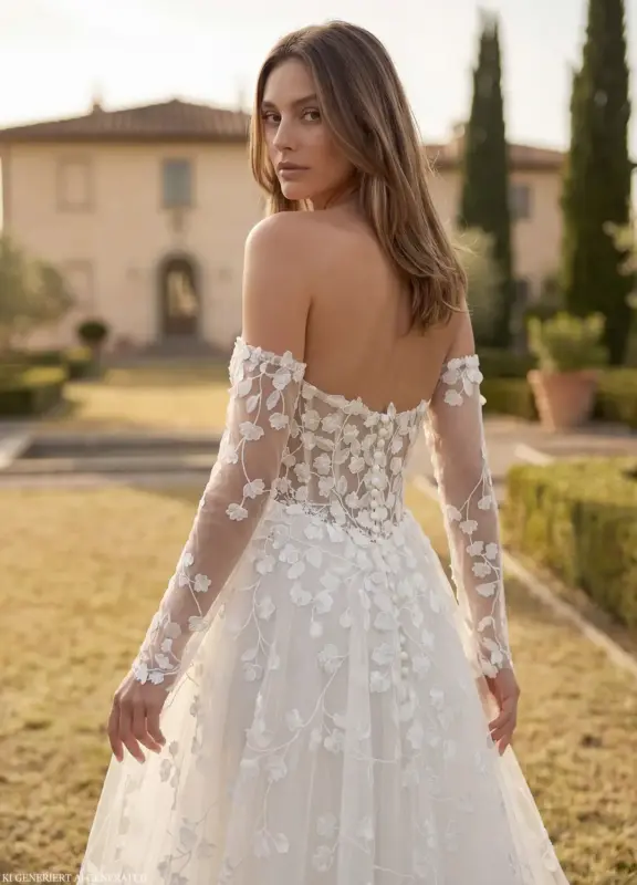 Brautkleider Boss Hochzeitshaus moderne günstige Brautkleider in Hamburg Stade Lüneburg Harburg Buxtehude Miss Beautiful Bride B2757 (4)