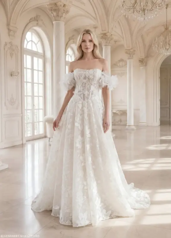 Brautkleider Boss Hochzeitshaus moderne günstige Brautkleider in Hamburg Stade Lüneburg Harburg Buxtehude Miss Beautiful Bride MGB285 (1)