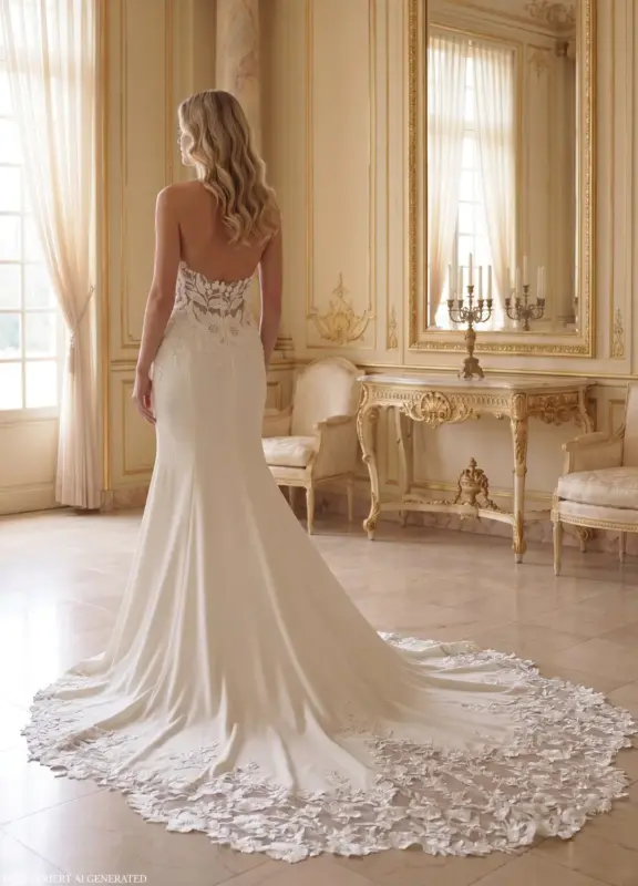 Brautkleider Boss Hochzeitshaus moderne günstige Brautkleider in Hamburg Stade Lüneburg Harburg Buxtehude Miss Beautiful Bride MGB303 (3)