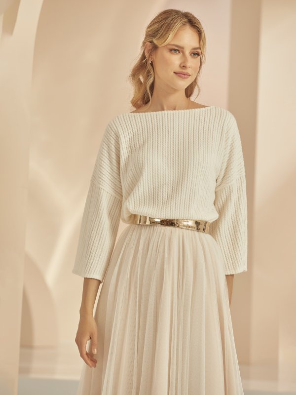 Langarm Braut Strickpullover Style#mix24032