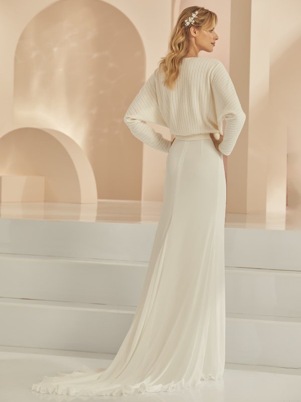 Langer Braut Rock aus Chiffon Style#mix24019 – Bild 2
