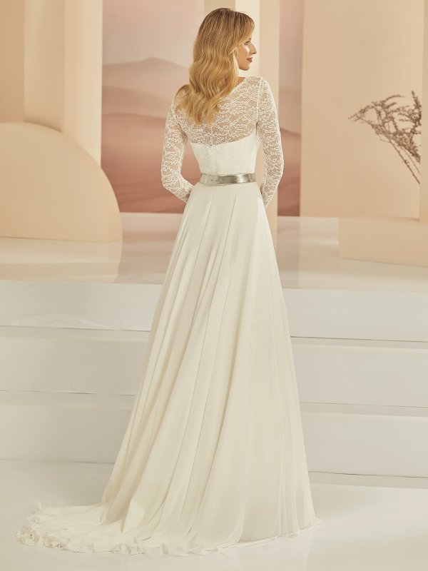 Langer Braut Rock aus Chiffon Style#mix24020 – Bild 2