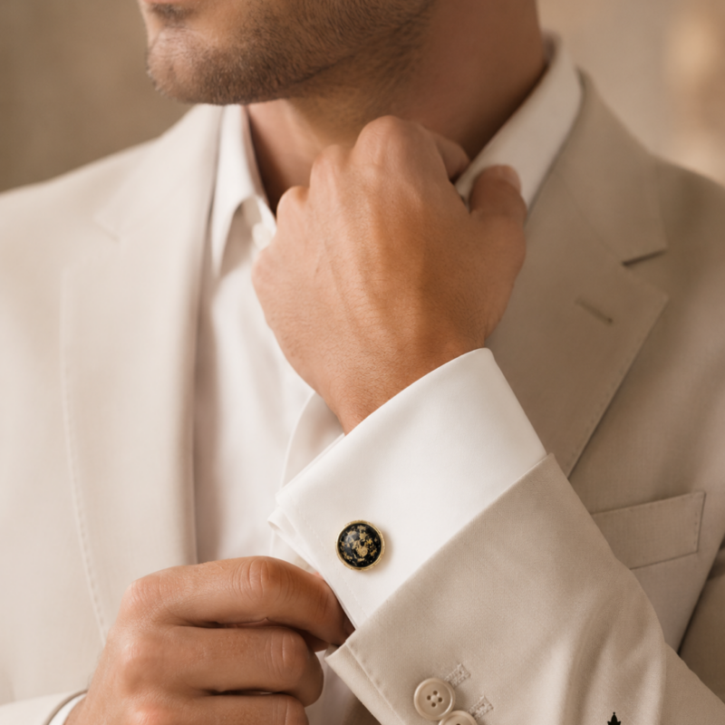 Manschettenknöpfe im Boss Hochzeitshaus in Winsen Luhe