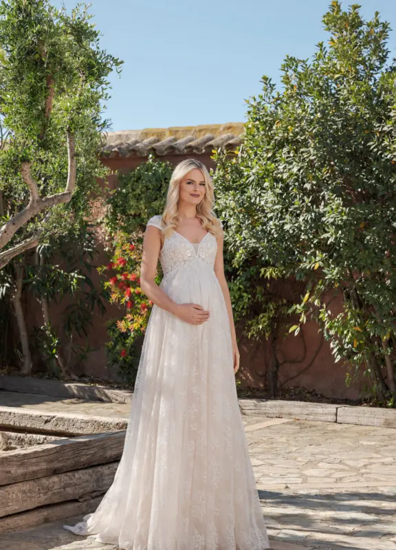 Umstandbrautkleid Duett Prinzessin Modern Hamburg Schwangerschaftsbrautkleid Winsen Luhe Boss (1)